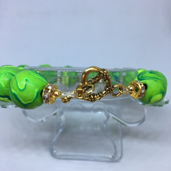 Unique Handmade Polymer Clay Beaded Bracelets - Picture 4 of 4